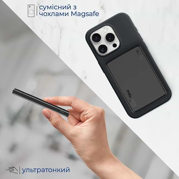 Фото - Батарея мобільна Promate 5000mAh (blade-5.black)