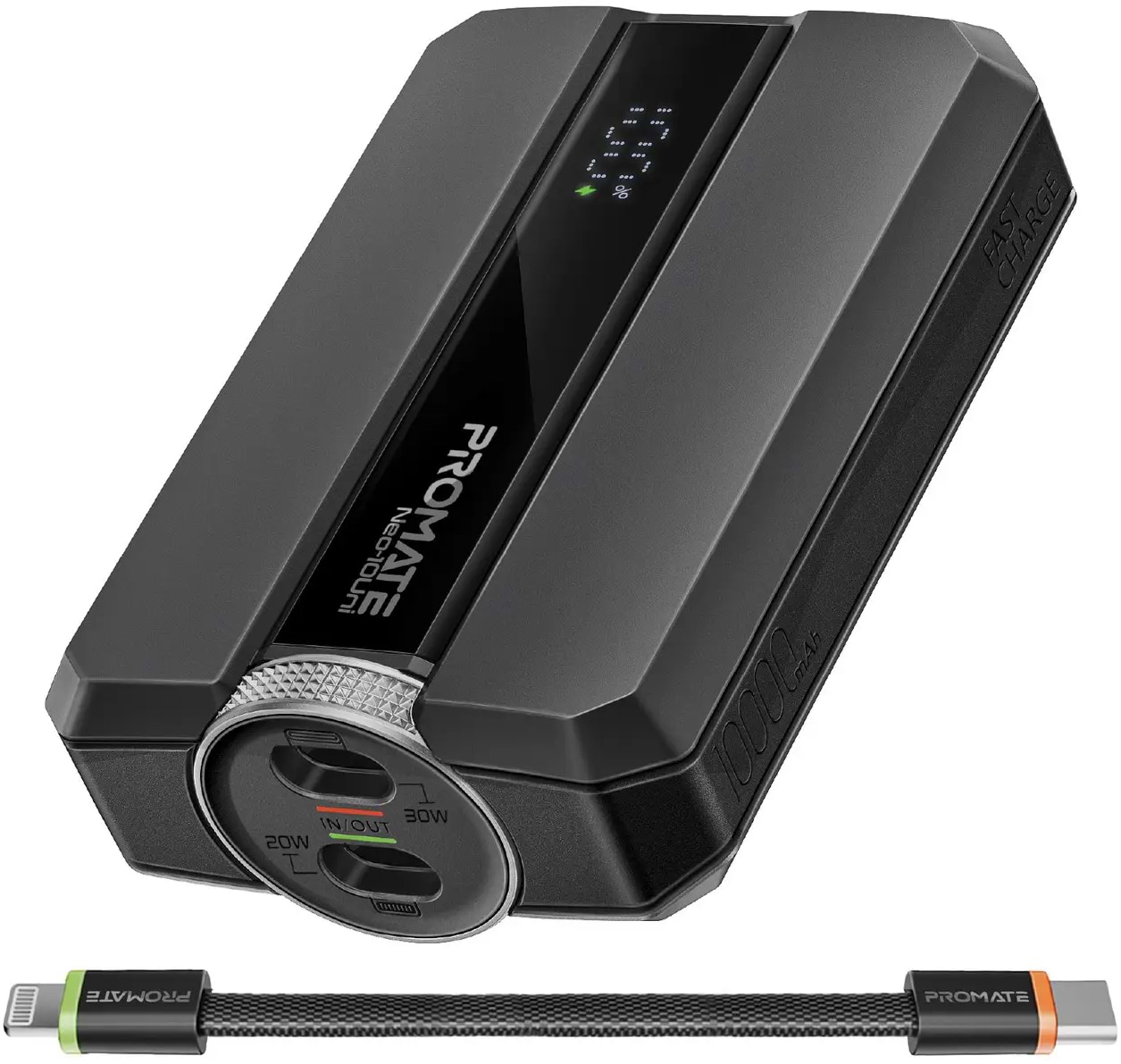 Батарея мобильная Promate 10000mAh (neo-10uni.black) - Фото 1
