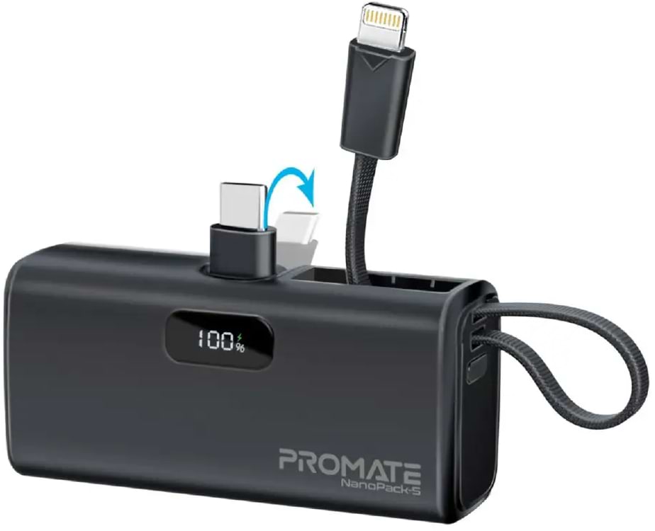 Батарея мобильная Promate 5000mAh (nanopack-5.black) - Фото 1