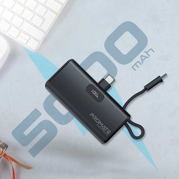 Фото - Батарея мобільна Promate 5000mAh (nanopack-5.black)