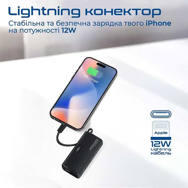 Фото - Батарея мобільна Promate 5000mAh (nanopack-5.black)