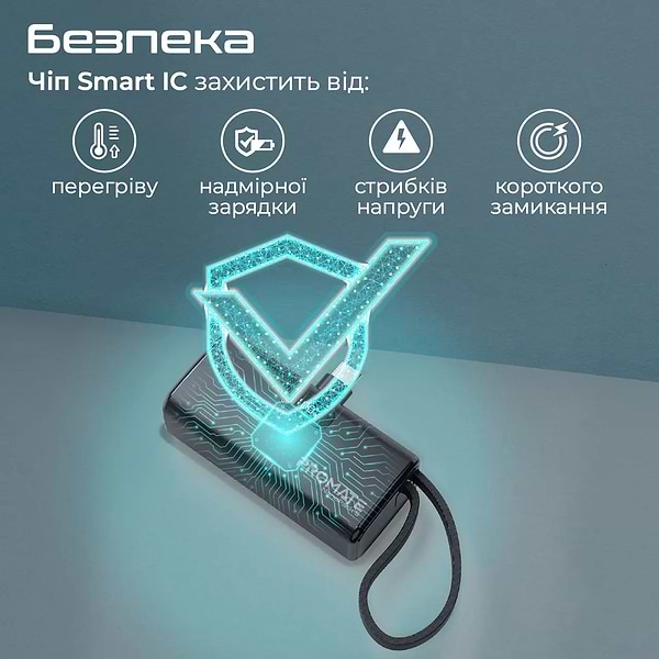 Фото - Батарея мобільна Promate 5000mAh (nanopack-5.black)