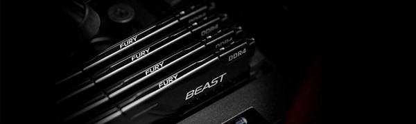Фото - Уцінка - Память DDR Kingston 2x16GB DDR4 3733 Fury Beast Black (KF437C19BB1K2/32)