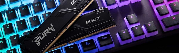 Фото - Уцінка - Память DDR Kingston 2x16GB DDR4 3733 Fury Beast Black (KF437C19BB1K2/32)