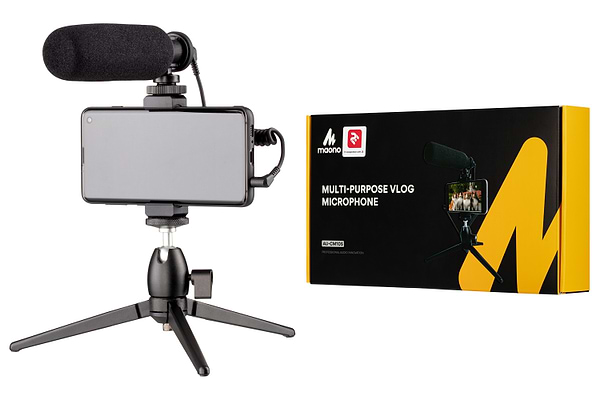 Фото - Мікрофон вокальний провідний 2E MM011 Vlog KIT 3.5mm (2E-MM011_OLD)