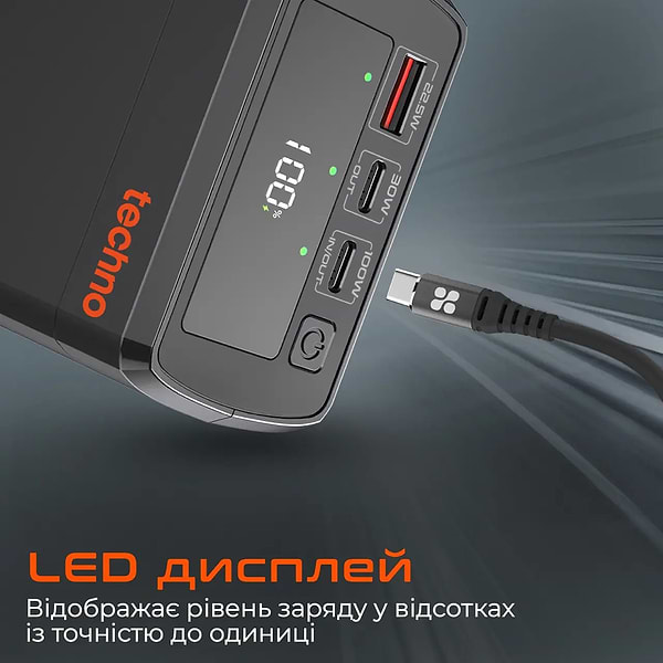 Фото - Батарея мобільна techno 38000mAh PDC130