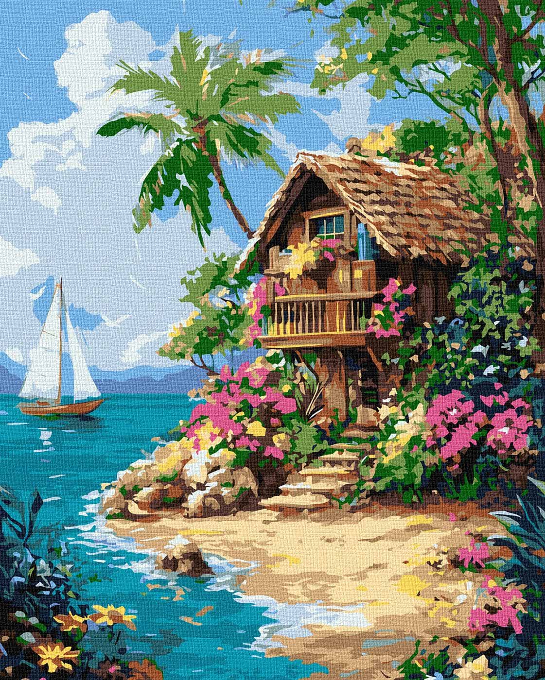 Картина по номерам Ideyka Жизнь в тропиках 40х50 см (KHO6377)