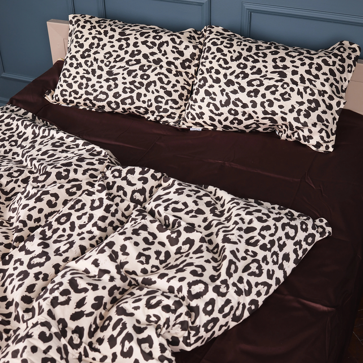 Комплект постільної білизни MirSon Сатин 22-1409 Leopard Chic 175х210 (2200011122120)