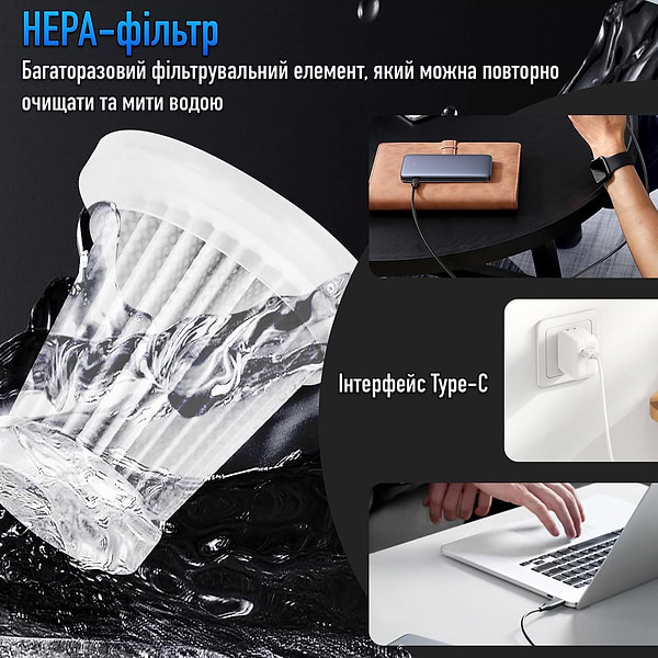 Фото - Автомобільний пилосос Suitu ST-6659 Silver Red