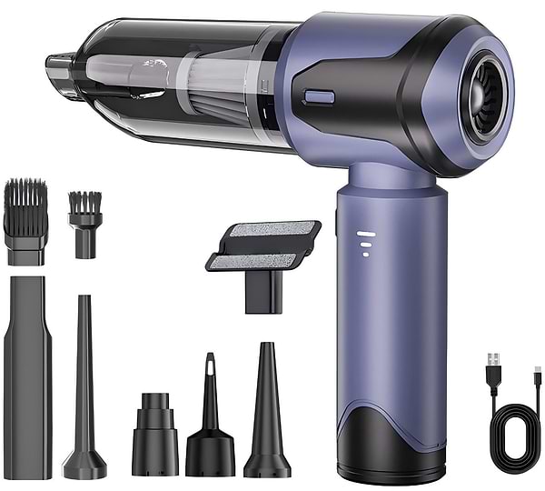 Фото - Пылесос ручной для автомобиля Suitu ST-6684 Black Blue Фото - Пылесос ручной для автомобиля Suitu ST-6684 Black Blue