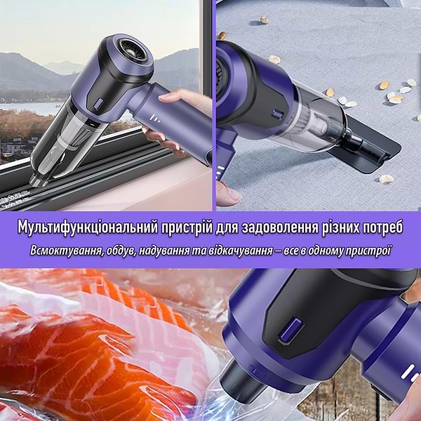 Фото - Пылесос ручной для автомобиля Suitu ST-6684 Black Blue