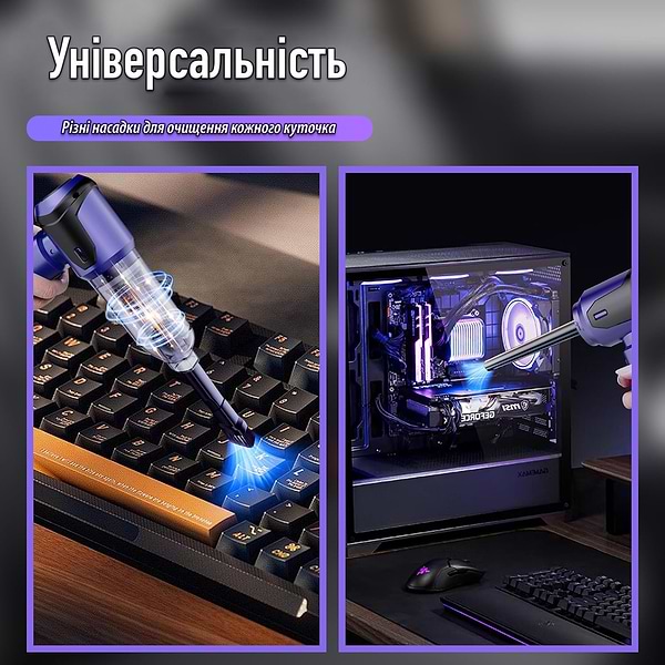 Фото - Пылесос ручной для автомобиля Suitu ST-6684 Black Blue