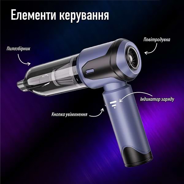 Фото - Пылесос ручной для автомобиля Suitu ST-6684 Black Blue