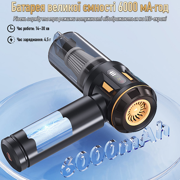 Фото - Пылесос ручной для автомобиля Suitu ST-6900BPlus - Blackish Gold