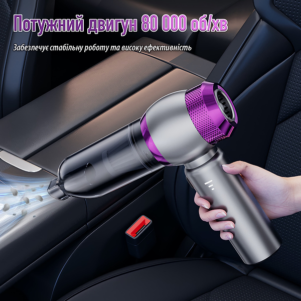 Фото - Пылесос ручной для автомобиля Suitu ST-6669B Gray Purple