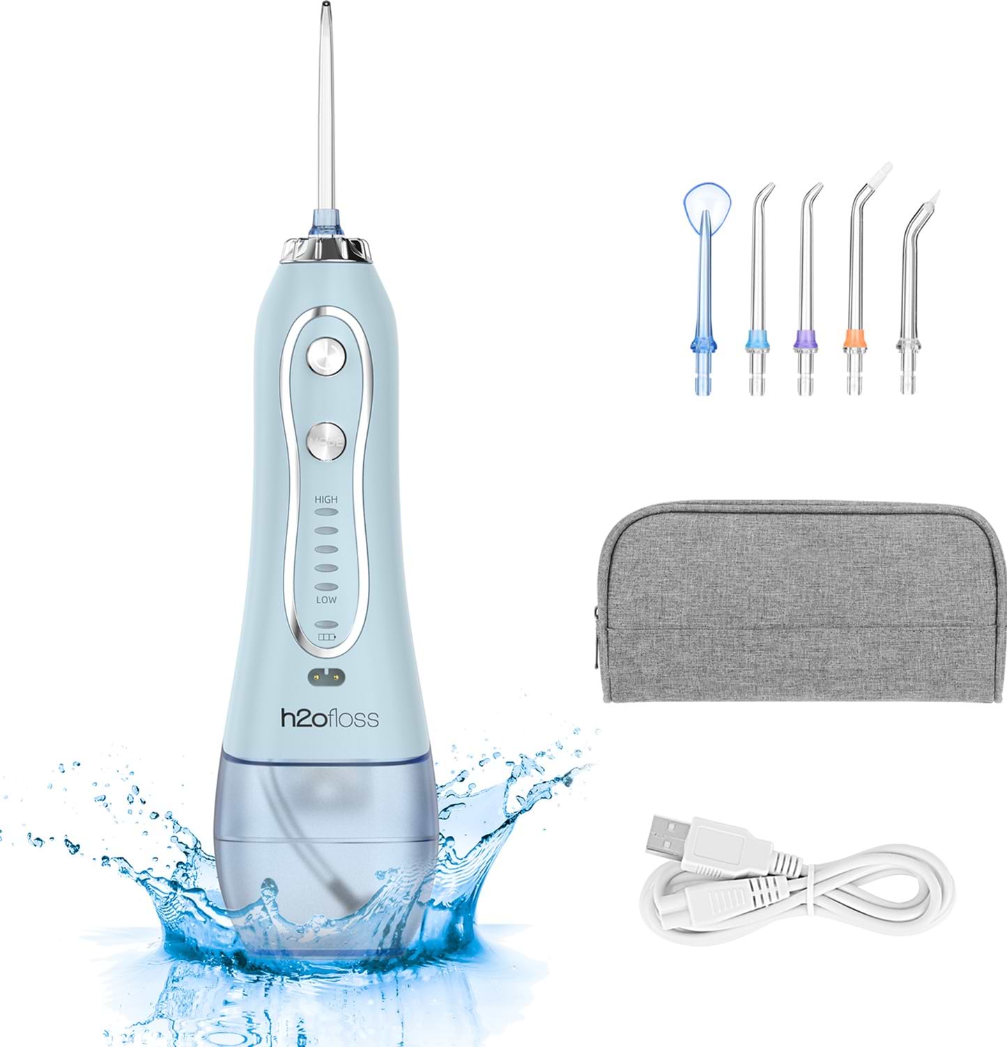 Іригатор H2OFloss HF-6 Blue - Фото 1