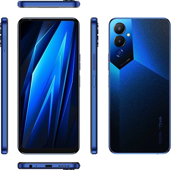 Фото - Смартфон Tecno Pova-4 8/128Gb Cryolite Blue (LG7n)
