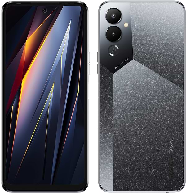 Фото - Смартфон Tecno Pova-4 8/128Gb Uranolith Grey (LG7n)