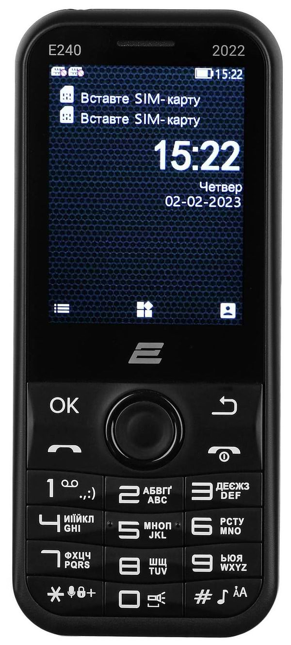 Фото - Мобильный телефон 2E E240 2022 Dual Sim Black