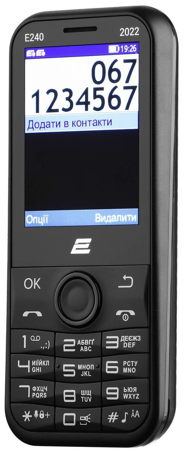 Фото - Мобильный телефон 2E E240 2022 Dual Sim Black