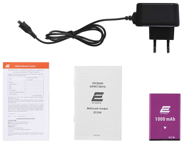 Фото - Мобильный телефон 2E E240 2022 Dual Sim Black