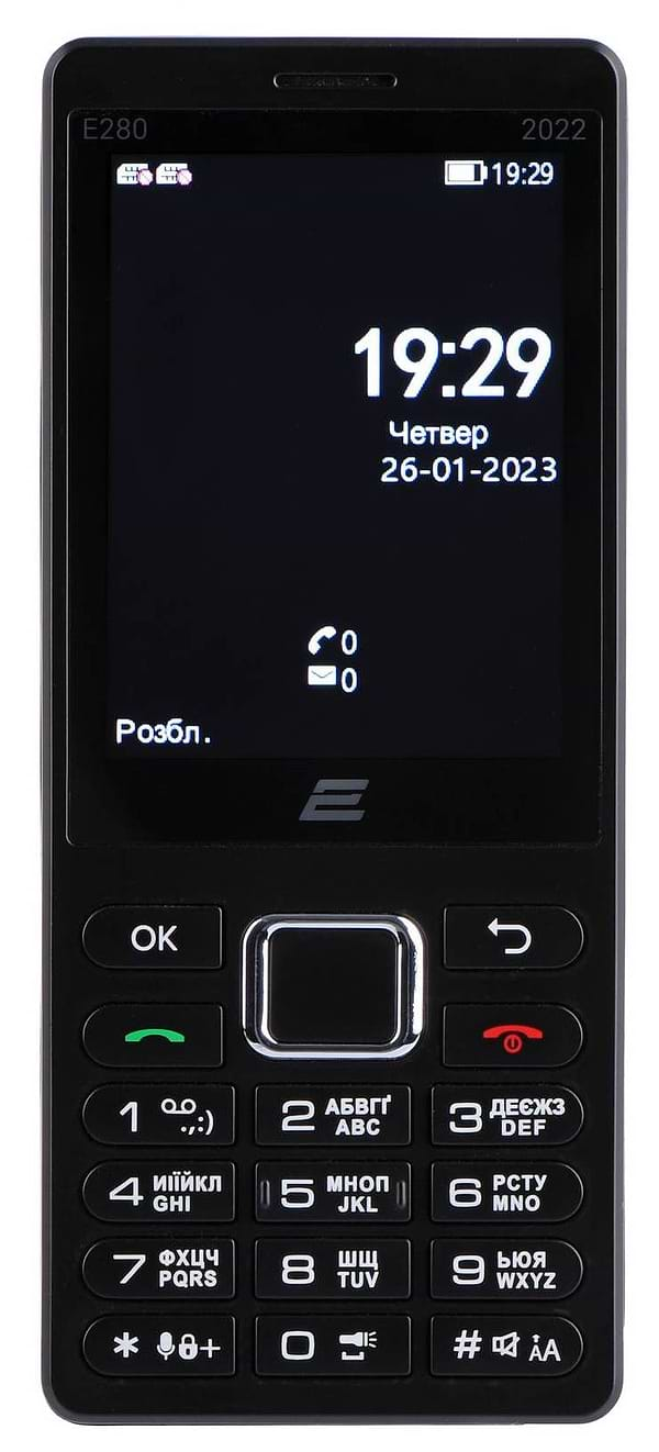 Мобильный телефон 2E E280 2022 Dual Sim Black купить - цена, характеристики  | COMFY