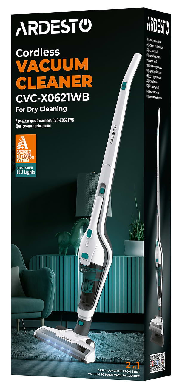 Фото - Пылесос ручной для дома Ardesto CVC-X0621WB