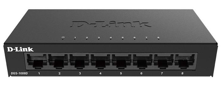Коммутатор локальной сети (Switch) D-Link DGS-1008D/E - Фото 1