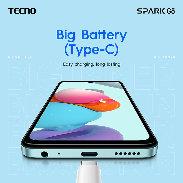 Фото - Смартфон Tecno Spark Go 2023 (BF7) 4/64Gb Uyuni Blue