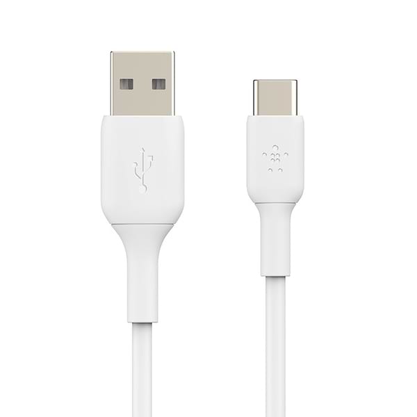 Фото - Кабель Belkin USB-A - USB-С PVC 1 м White (CAB001BT1MWH)