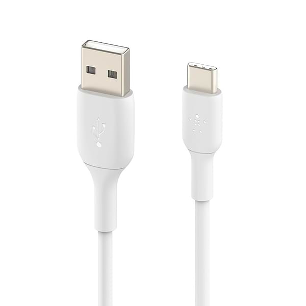 Фото - Кабель Belkin USB-A - USB-С PVC 1 м White (CAB001BT1MWH)