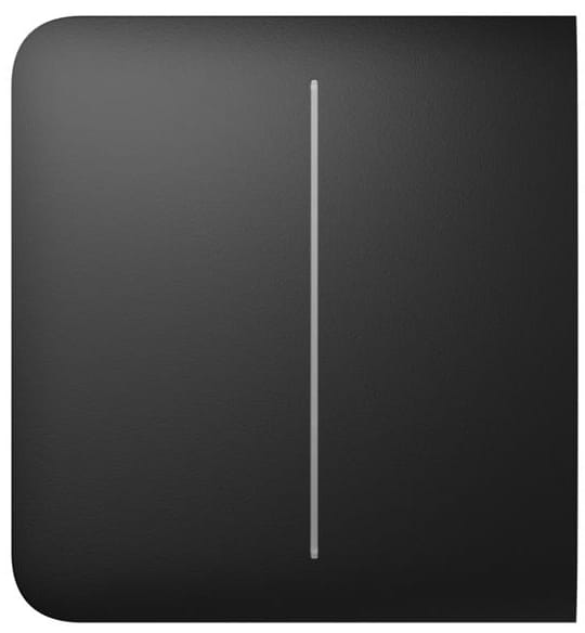 Фото - Кнопка бокова для двоклавішного вимикача Ajax SideButton 2-gang for LightSwitch Jeweler Black (000029799)