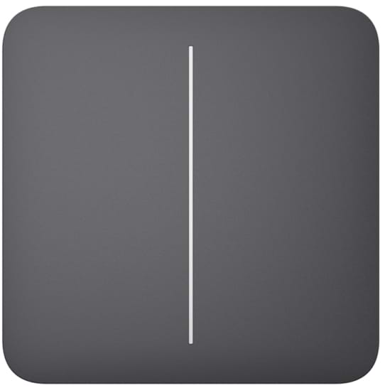 Фото - Кнопка для двоклавішного вимикача Ajax SoloButton 2-gang for LightSwitch, Jeweler (000029820)