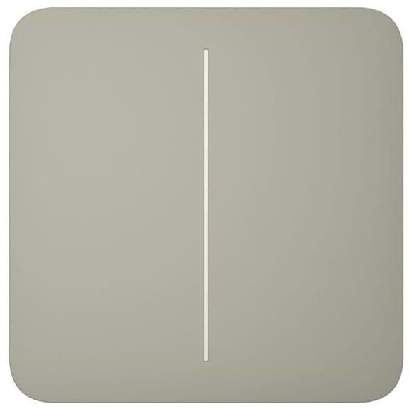 Фото - Кнопка для двоклавішного вимикача Ajax SoloButton 2-gang for LightSwitch, Jeweler Olive (000029838)