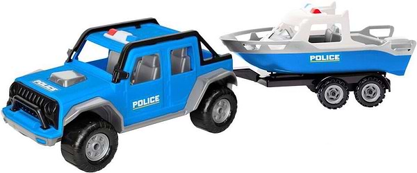 Фото - Автотранспорт Tigres Джип Титан з катером поліцейський (40090)