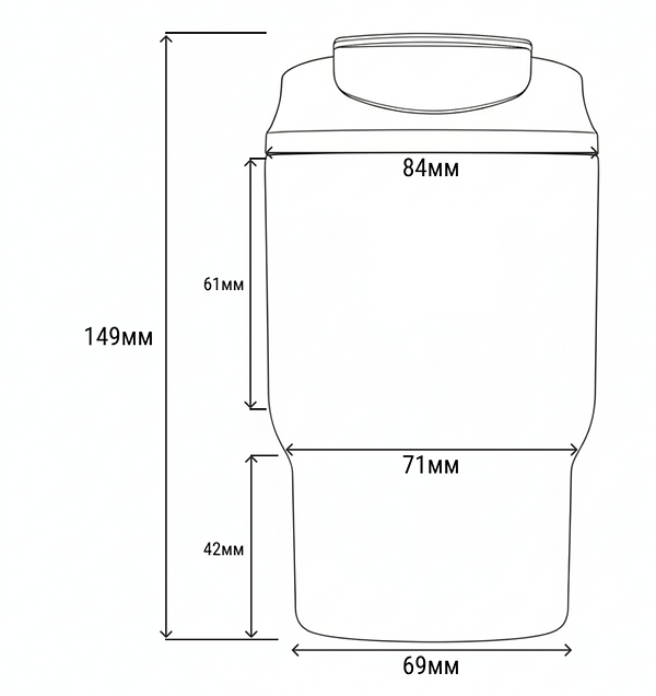 Фото - Термочашка 63mugs Drive 360 мл чорнильна (6999999987376)