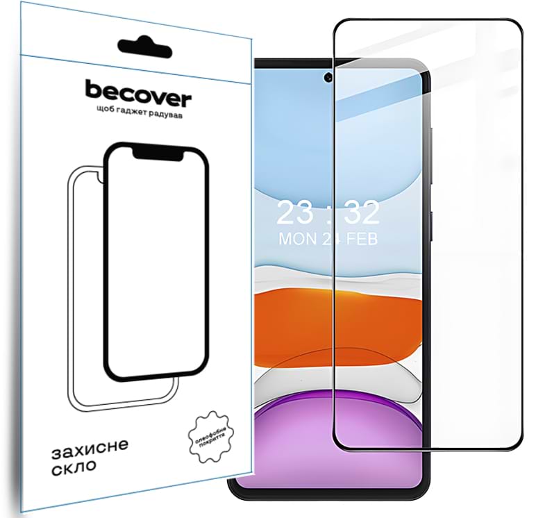 Защитное стекло для смартфона BeCover Oppo A60 Black (711666)
