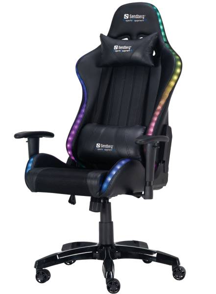 Кресло для геймеров Sandberg Commander Gaming Chair RGB (640-94) - Фото 1