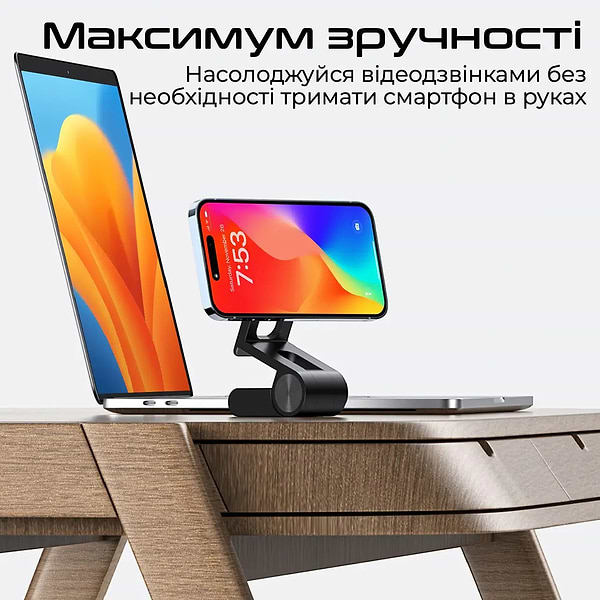 Фото - Подставка для мобильного устройства Promate versamount.black