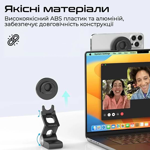 Фото - Подставка для мобильного устройства Promate versamount.black