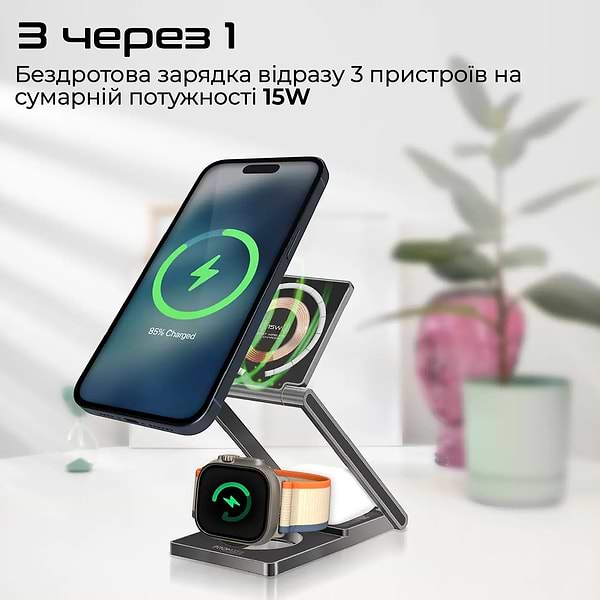 Фото - Беспроводное зарядное устройство Promate lucidfold-trio