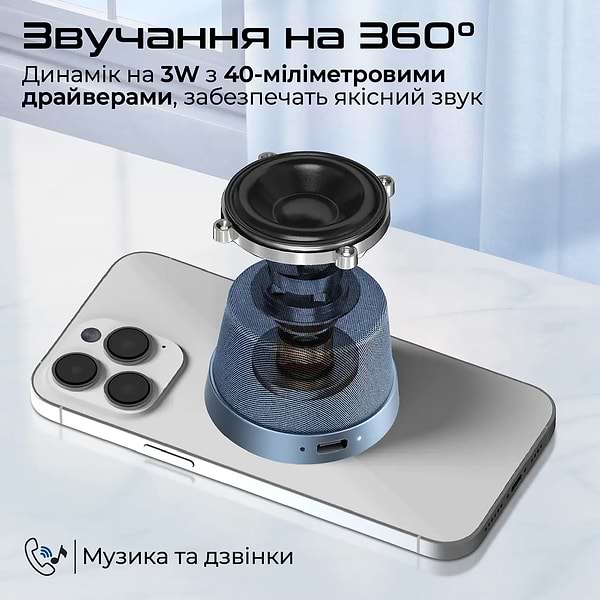 Фото - Портативна акустика Promate punch.navy