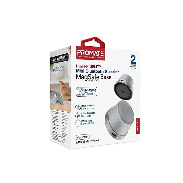 Фото - Портативна акустика Promate punch.silver