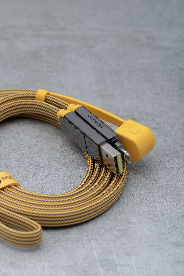 Фото - Кабель синхронізації даних Rolling Square 6in1, inCharge XL 3 м Yellow (XLL03R)