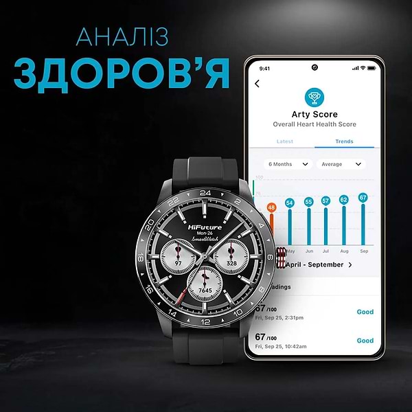 Фото - Уценка - Смарт-часы HiFuture flex2.black