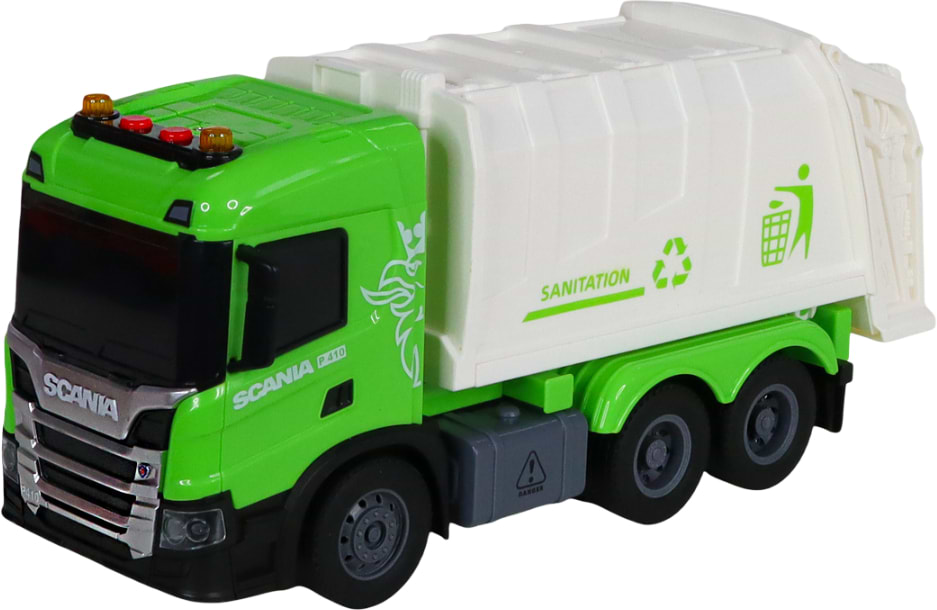 Купити Наземна спецтехніка TechnoDrive Big Truck – Сміттєвоз SCANIA (світло, звук) (6410KS) - Фото 1 Наземна спецтехніка TechnoDrive Big Truck – Сміттєвоз SCANIA (світло, звук) (6410KS) - Фото 1