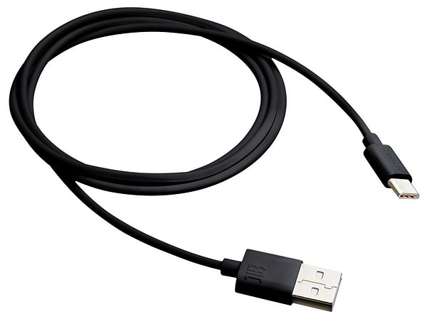 Фото - Кабель синхронизации данных Canyon Type-C USB 1m Black (CNE-USBC1B)