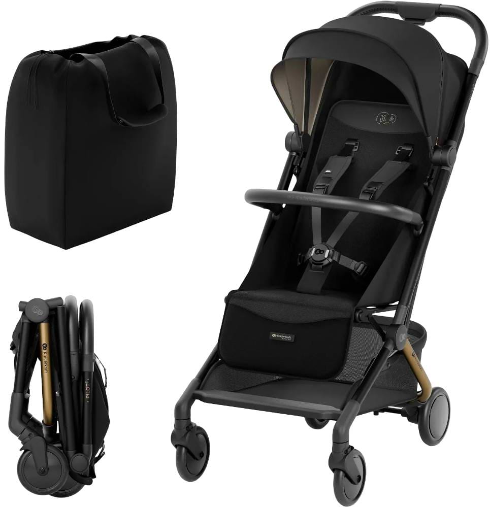 Коляска прогулочная Kinderkraft Pilot 2 Midnight Black (SPILO02BLK0000)