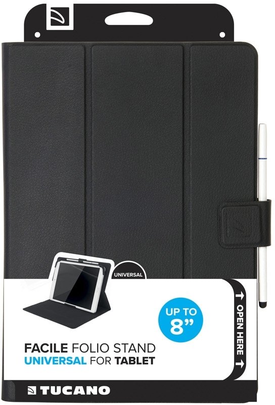 Фото - Уцінка - Чохол для планшету Tucano Facile Plus Universal 7-8 Black (TAB-FAP8-BK)