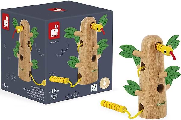 Фото - Настільна гра (до 2 років) Janod дерево тропік (J08265)